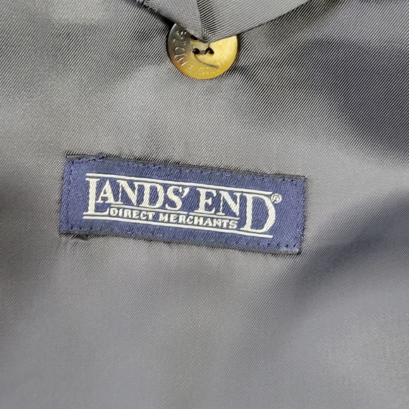 Lands End 48R Suit Blazer Gray 100% Wool - Picture 6 of 14
